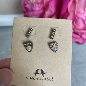 Lunette Stud Duo Earrings